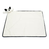 Jellycat Bashful Black & Cream Puppy Blankie