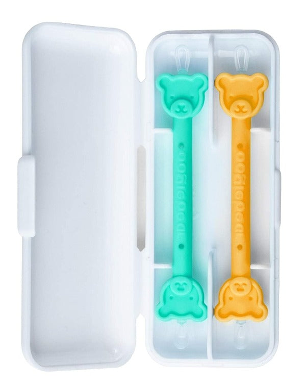 Oogiebear 2-Pack Infant Nose & Ear Cleaner with Case in Orange/Seafoam –  Babyland